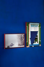 Load image into Gallery viewer, STAPHORST - window with blue curtain
