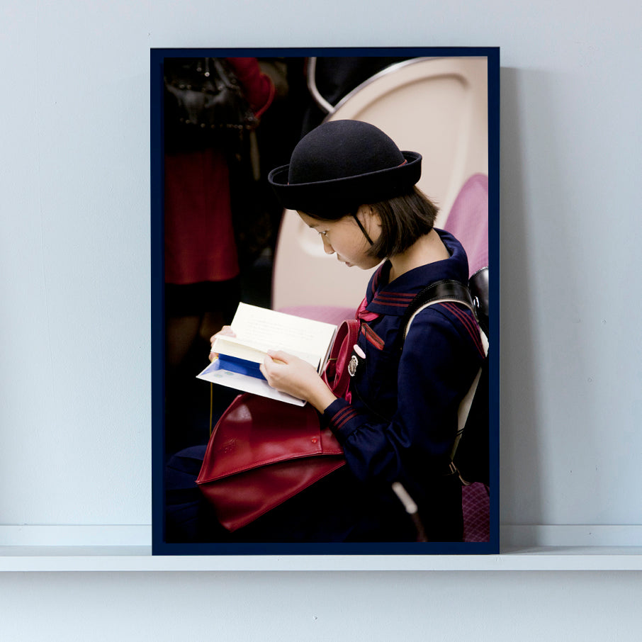 Japan - Tokyo - schoolgirl in the metro