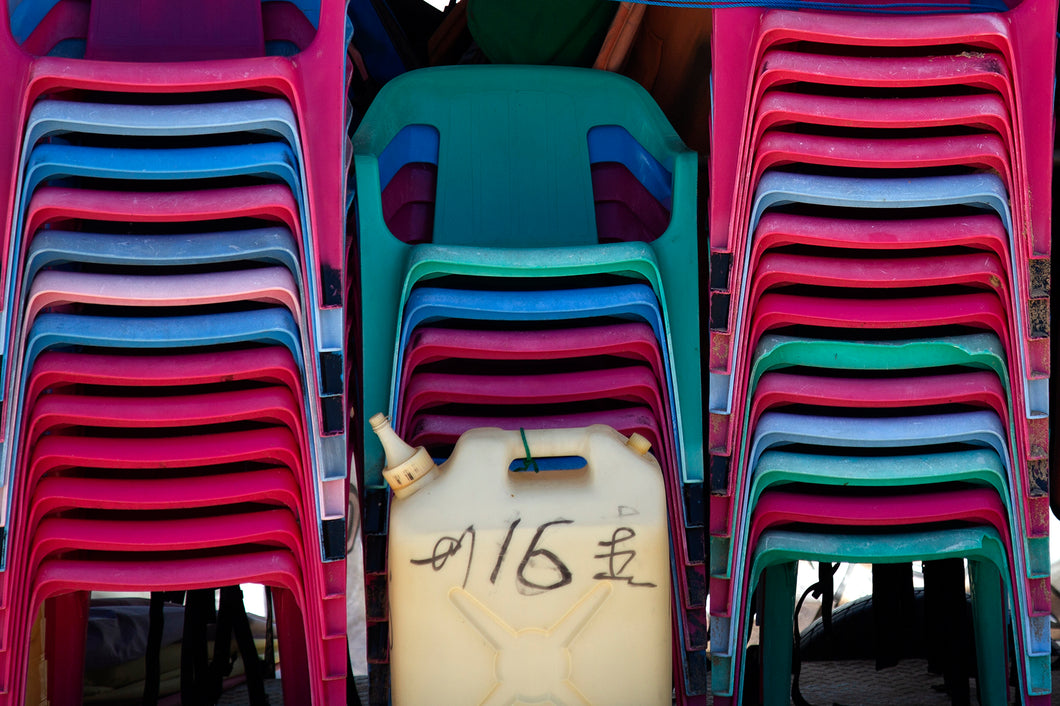 TAIWAN - kenting - plastic chairs