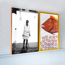 Load image into Gallery viewer, LAMU - fisherman and wall painting fish
